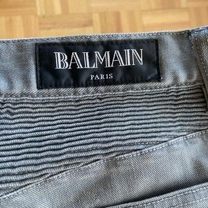 Balmain Distressed Biker Jeans